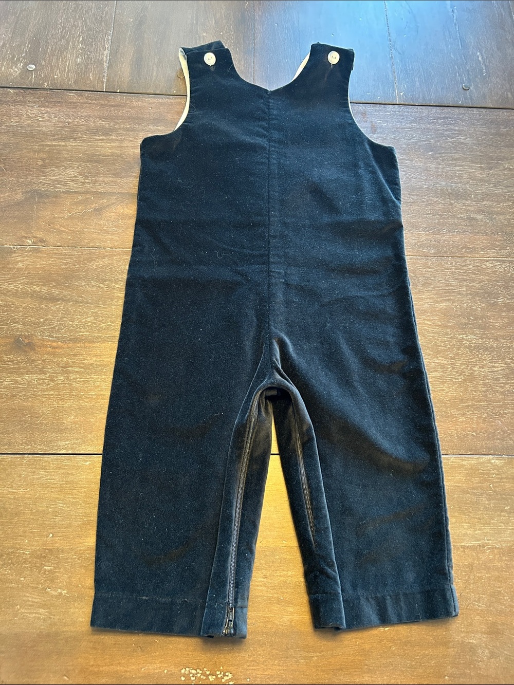 Funtasia Too Black Cotton Velvet Long Pant  Jon Jon